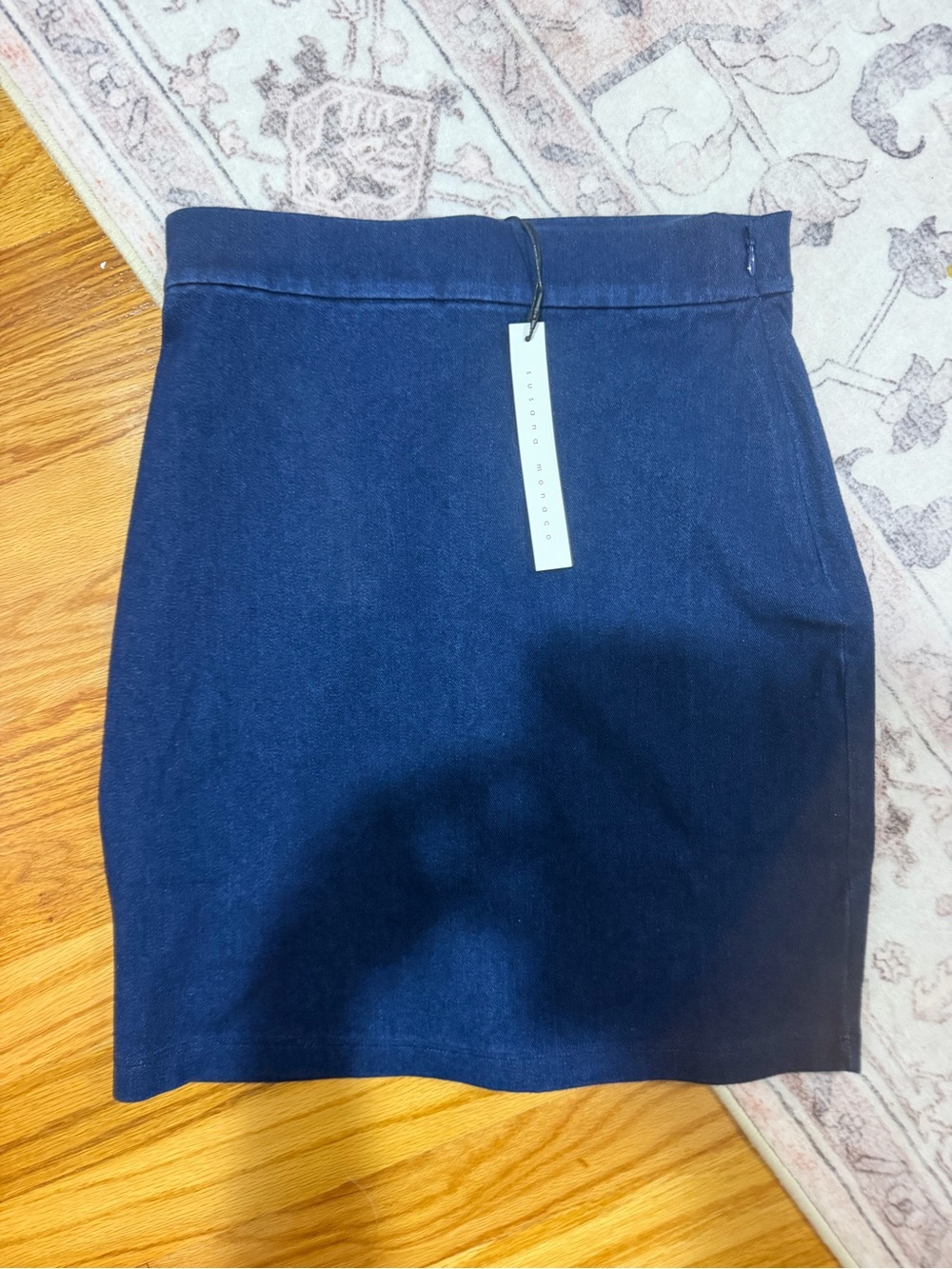 Susana Monaco Navy Blue Mini Skirt
